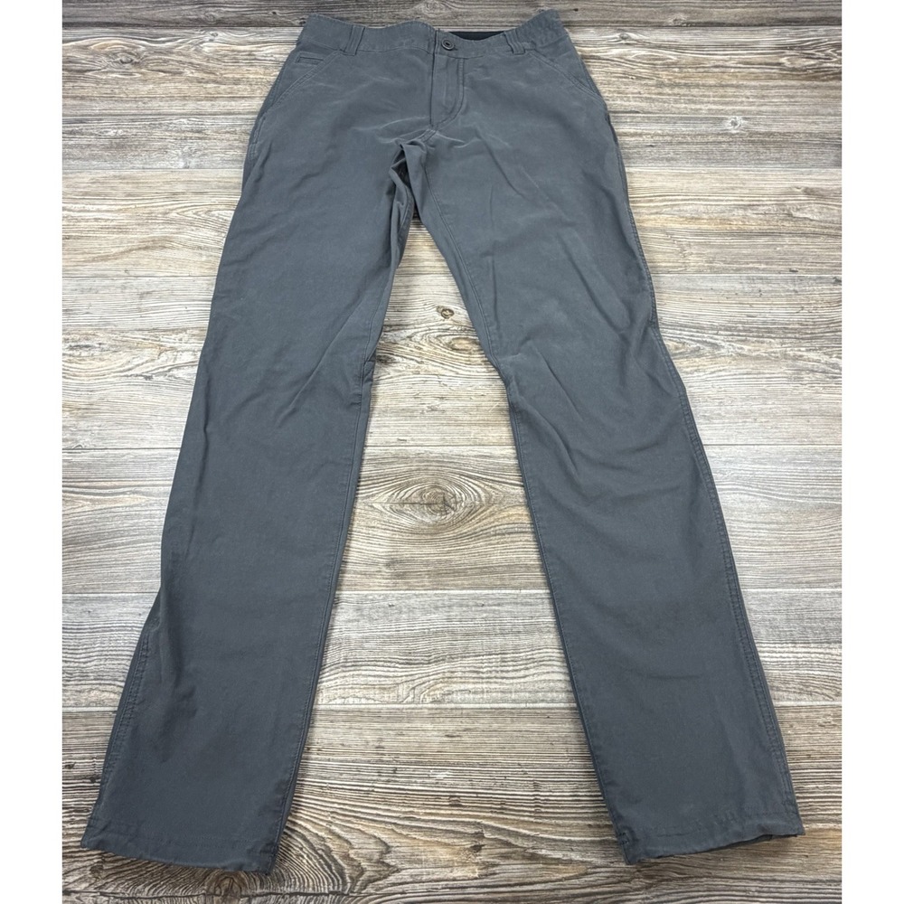 Kuhl Men's Resistor Chino Hiking 31x34 FITS 32x32.5 Pants Gray Stretch Outdoor